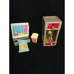 MY LIFE AS-Movie Theater Play Set Accessories-Popcorn machine, Register, Snacks